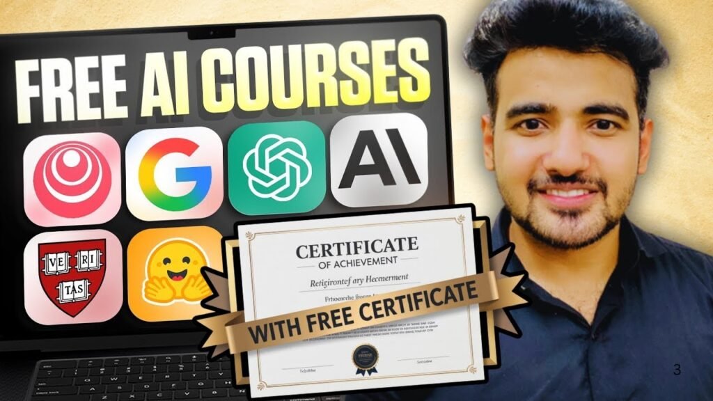 10 FREE AI Courses for Absolute Beginners in 2025 | Tips to Get Free Certificate as Well