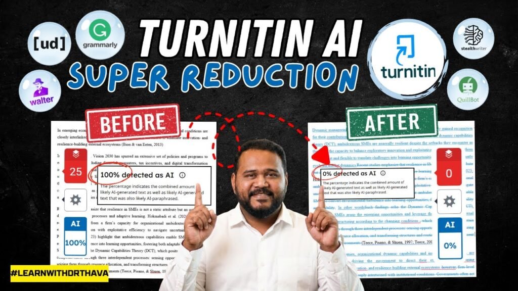 FREE Method to Reduce Turnitin AI! 0% AI usage!