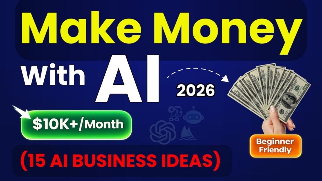 Make MONEY with AI in 2026 Using These 15 PROVEN AI Business Ideas!