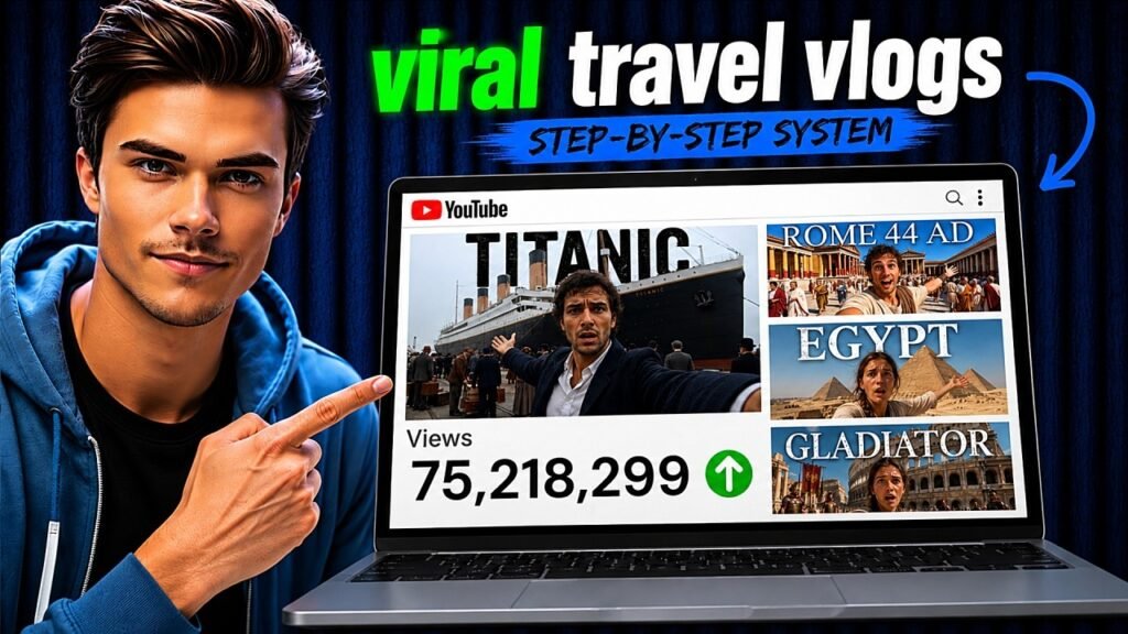 How I Make VIRAL Time Travel Vlogs Using Only AI Tools