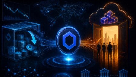 rewrite this title in other words: Chainlink Exchange Supply Is Draining While AWS Just Opened The Institutional Door Chainlink Exchange Supply Is Draining While AWS Just Opened The Institutional Door