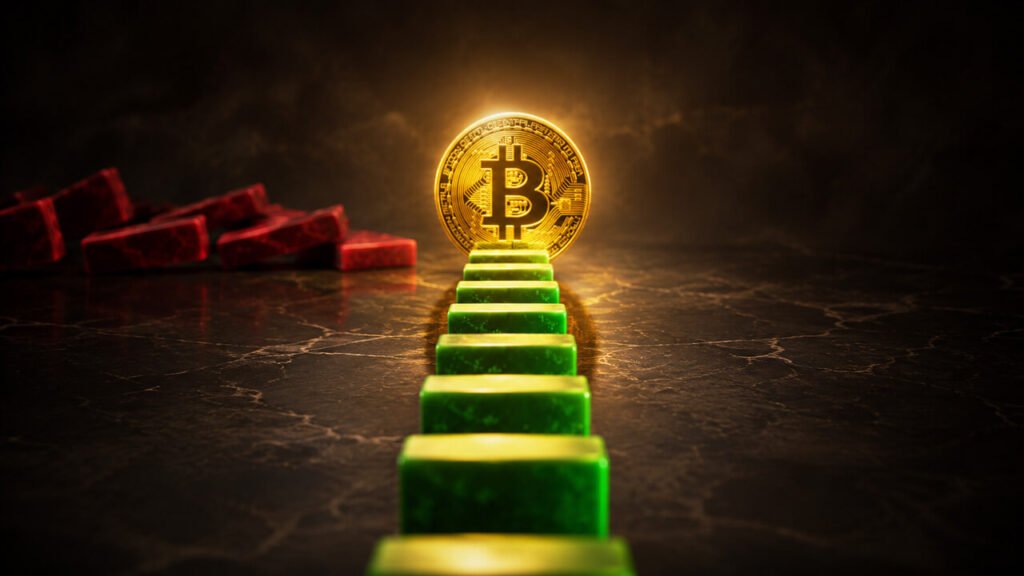 rewrite this title in other words: Morgan Stanley’s MSBT ends first trading month with 0 outflows amid Bitcoin ETFs 6-week inflow streak Hooded operator at a dark workstation monitoring a red digital breach across wide screens, reflecting a major DeFi exploit that triggered bank-run-style withdrawals from the market