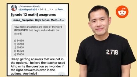 Did the teacher use AI? How many ways can you arrange MISSISSIPPI? Reddit r/homeworkhelp Did the teacher use AI? How many ways can you arrange MISSISSIPPI? Reddit r/homeworkhelp