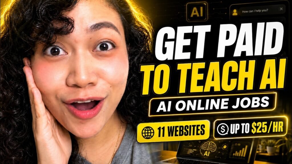 Get Paid to Teach AI: 11 AI Online Job Websites | Beginner Friendly