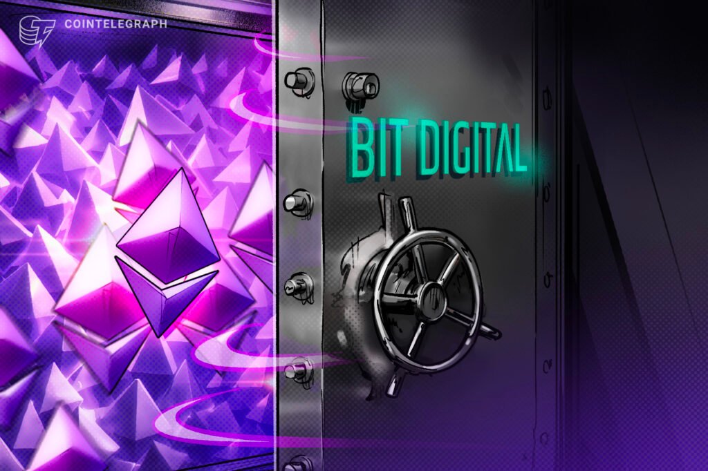rewrite this title in other words: Bit Digital Expands ETH Holdings to 158K Ether After $20M Purchase Cointelegraph