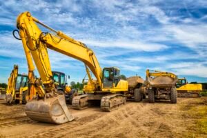 heavy construction machines needed for infrastructure buildout