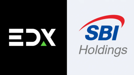 rewrite this title in other words: SBI Holdings Backs EDX Markets With $76 Million, Fuels OCC Trust Charter Bid SBI Holdings Backs EDX Markets With $76 Million, Fuels OCC Trust Charter Bid