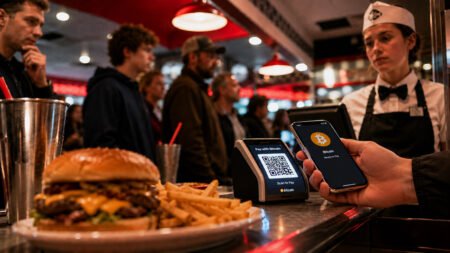 rewrite this title in other words: Steak ‘n Shake credits Bitcoin for company growth Liam 'Akiba' Wright