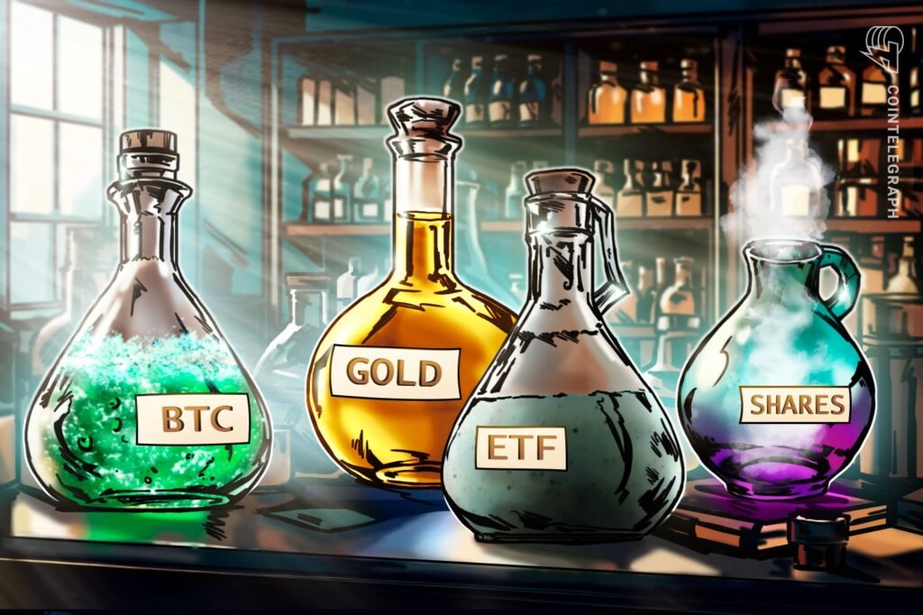 rewrite this title in other words: US Bitcoin ETFs break 8-week outflow streak Cointelegraph
