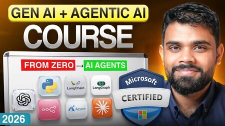Microsoft Certified Generative AI and Agentic AI Course | With Production Grade Projects and AI Labs Microsoft Certified Generative AI and Agentic AI Course | With Production Grade Projects and AI Labs