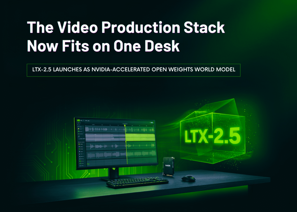 The Video Production Stack Now Fits on One Desk: LTX-2.5 Launches as NVIDIA-Accelerated Open Weights World Model The Video Production Stack Now Fits on One Desk: LTX-2.5 Launches as NVIDIA-Accelerated Open Weights World Model