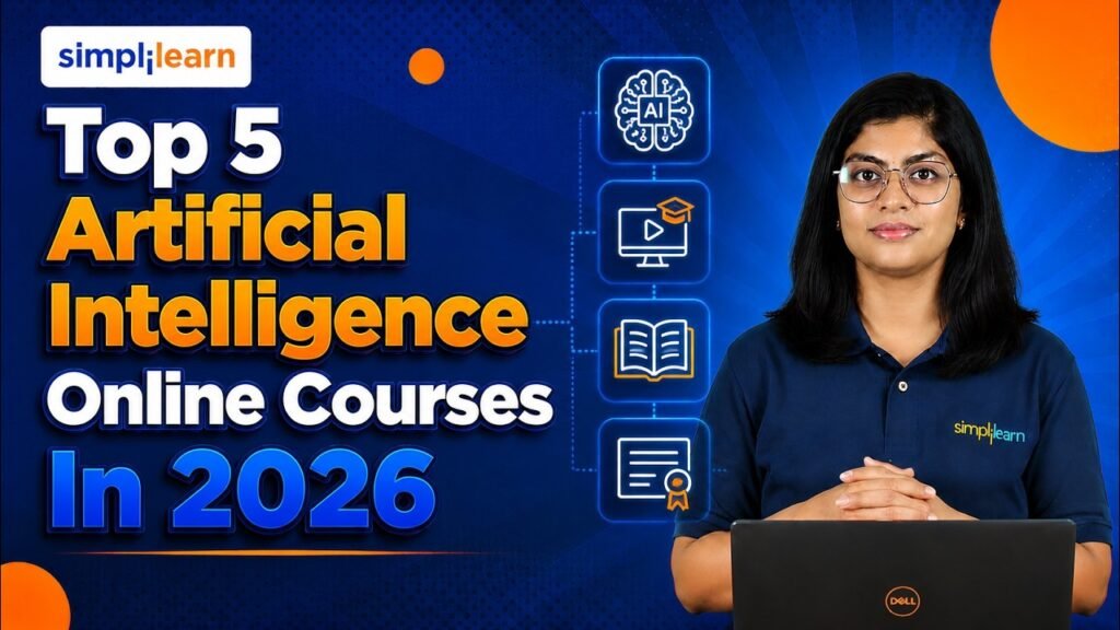 Top 5 Artificial Intelligence Online Courses In 2026 | Best AI Courses Online In 2026 | Simplilearn