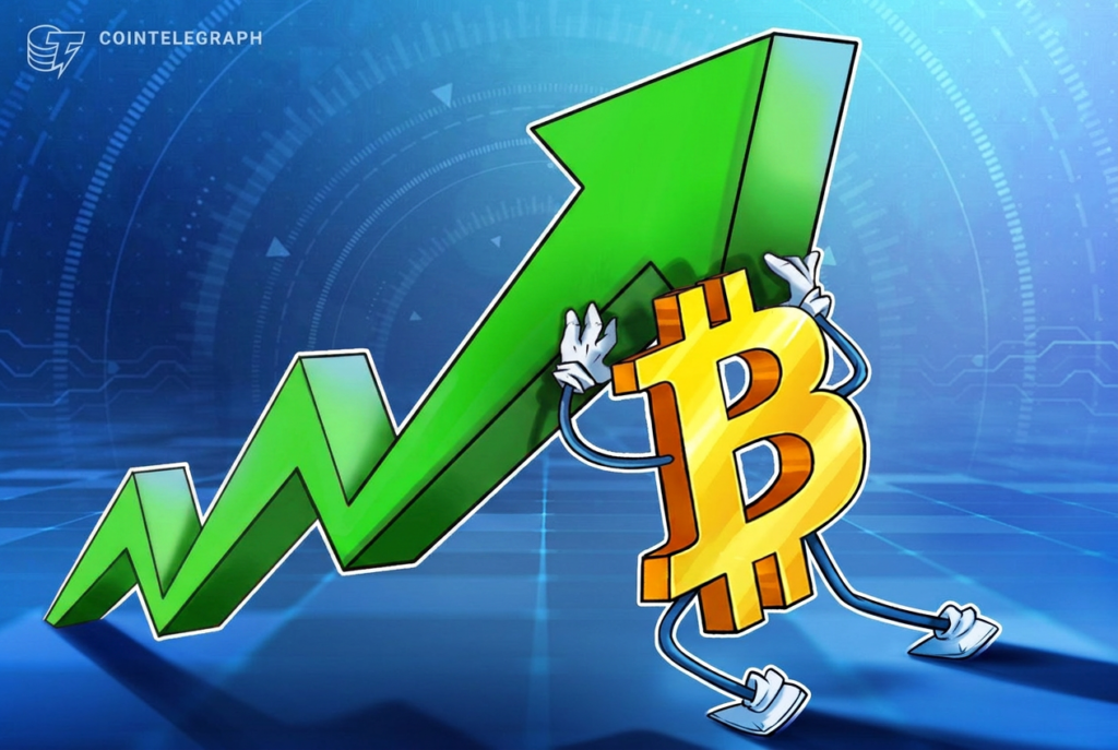 rewrite this title in other words: Bitcoin Sets New August High Into Key US CPI Inflation Data Cointelegraph